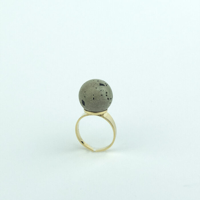 Colección Tierra Anillo Bola Terrazo