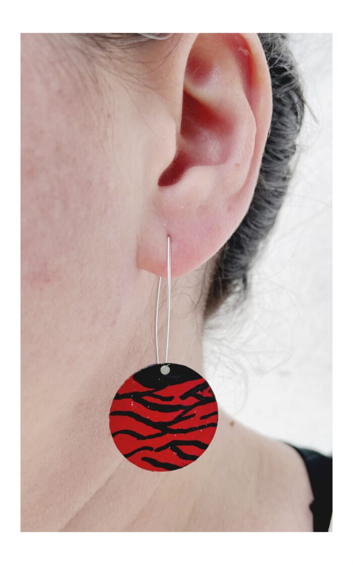 Outlet joyas pendientes Animal Print - Imagen 3